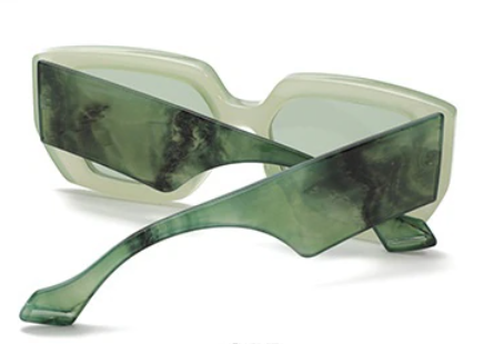 Oversized Green Sunglasses