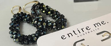 Our Crystal beaded long drop earrings will glisten where ever you go.