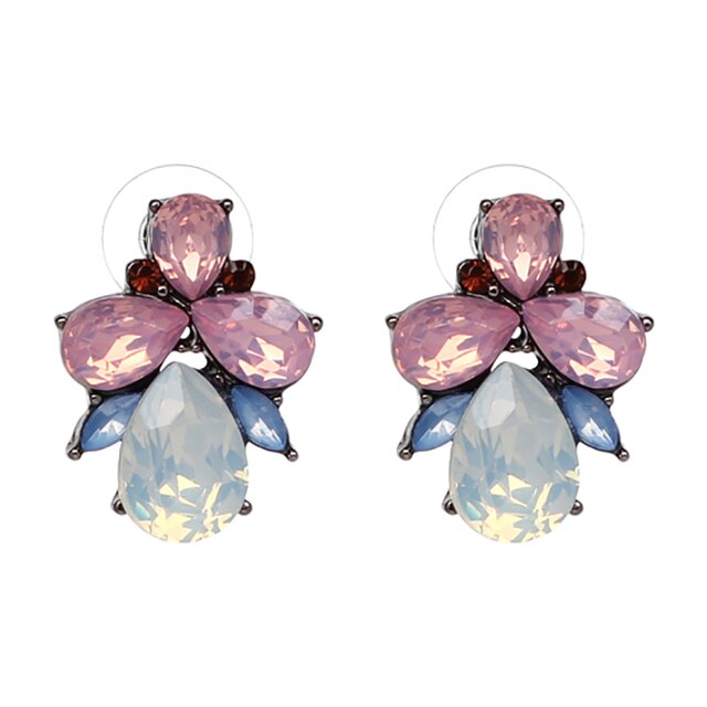 Tori is our delicate crystal stud statement earring, showcasing soft pinks and blues with a hint of red.    All earrings arrive beautifully packaged in our luxurious Entire Me pouch.