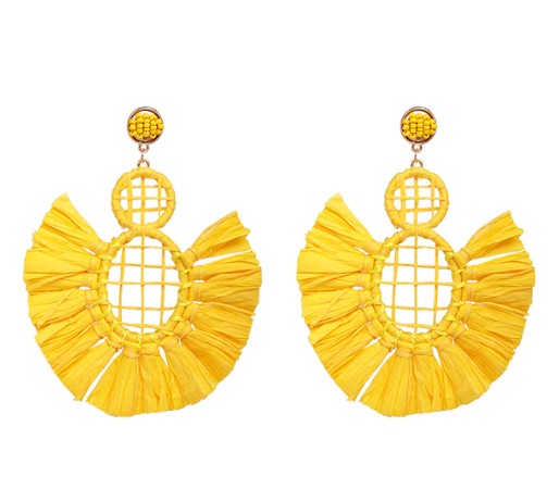 Rosena Earrings are sure to make a statement. They come in a Gorgeous Red, Yellow and White ~ for sure to top off the outfit. With a Check pattern and Frill ~ these are STUNNING😍💕  Super Light to wear!  All earrings arrive beautifully packaged in our luxurious Entire Me pouch. 