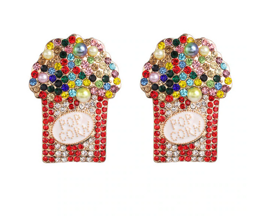 These unique popcorn earrings will add pizzazz to any outfit while keeping you in the spirit of the night. 