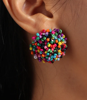 Poppy Bead Earrings (5 colourways)