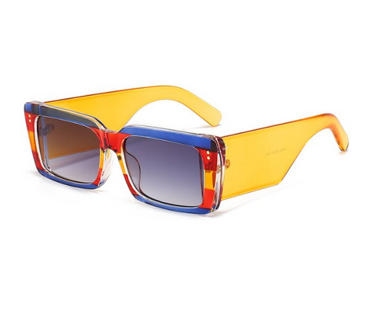 Retro Wide Frame Yellow Sunglasses