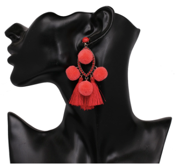 Polly Pom Pom Earrings