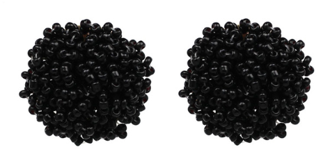 A multi-beaded stud made of tiny resin beads.