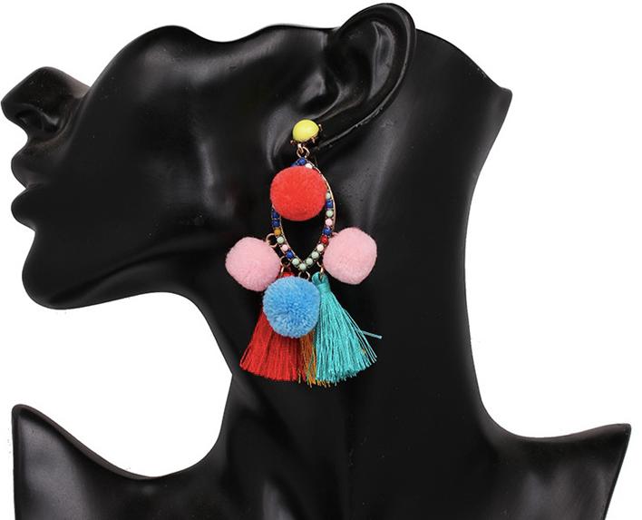 Polly Pom Pom Earrings