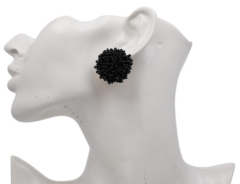 A multi-beaded stud made of tiny resin beads.