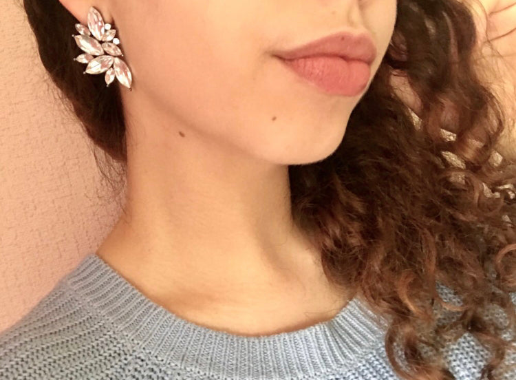 A beautiful and simple crystal stud, easily worn to dress up any outfit or add a little sparkle.