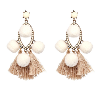 Polly Pom Pom Earrings