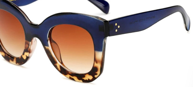 Blue Leopard Sunglasses, light weight and come with our very own Entire Me protective case