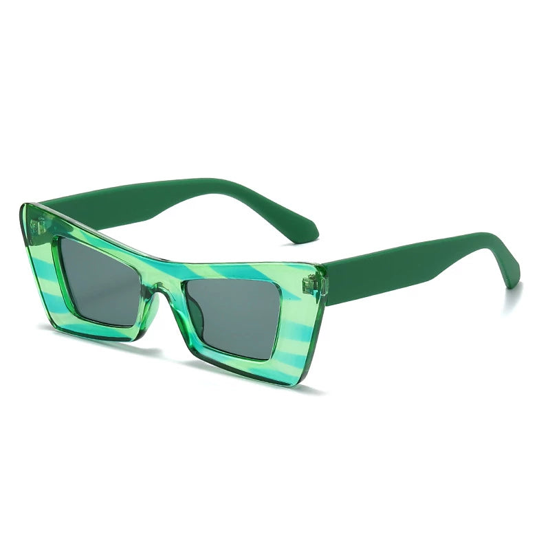 Green Cat Eye Sunglasses