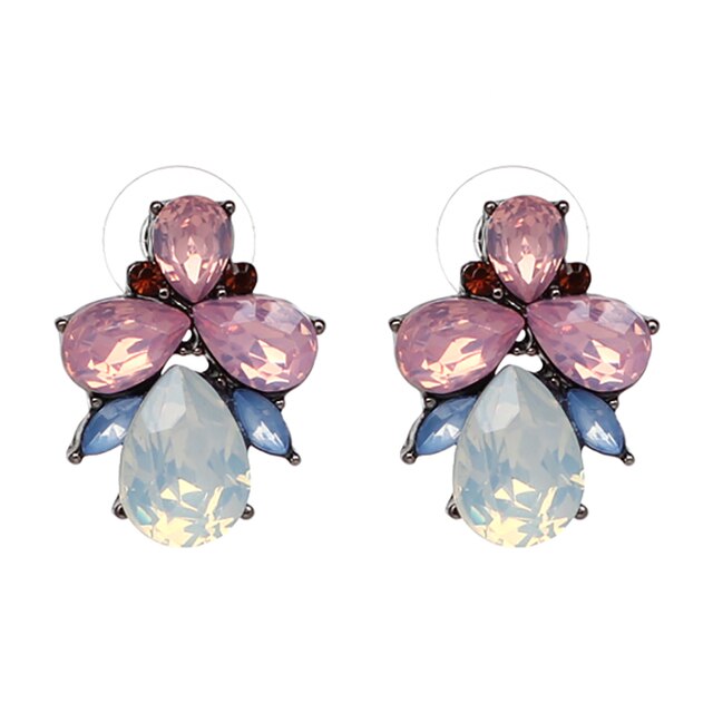 Tori is our delicate crystal stud statement earring, showcasing soft pinks and blues with a hint of red.    All earrings arrive beautifully packaged in our luxurious Entire Me pouch. 