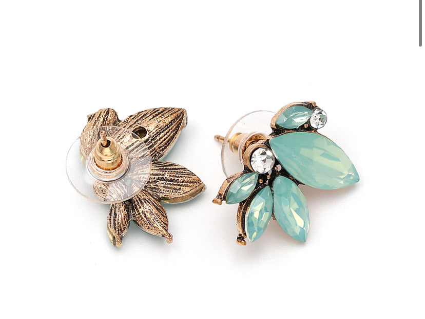 The prettiest little stud when you're wanting to dress up with a touch of colour but nothing too big.